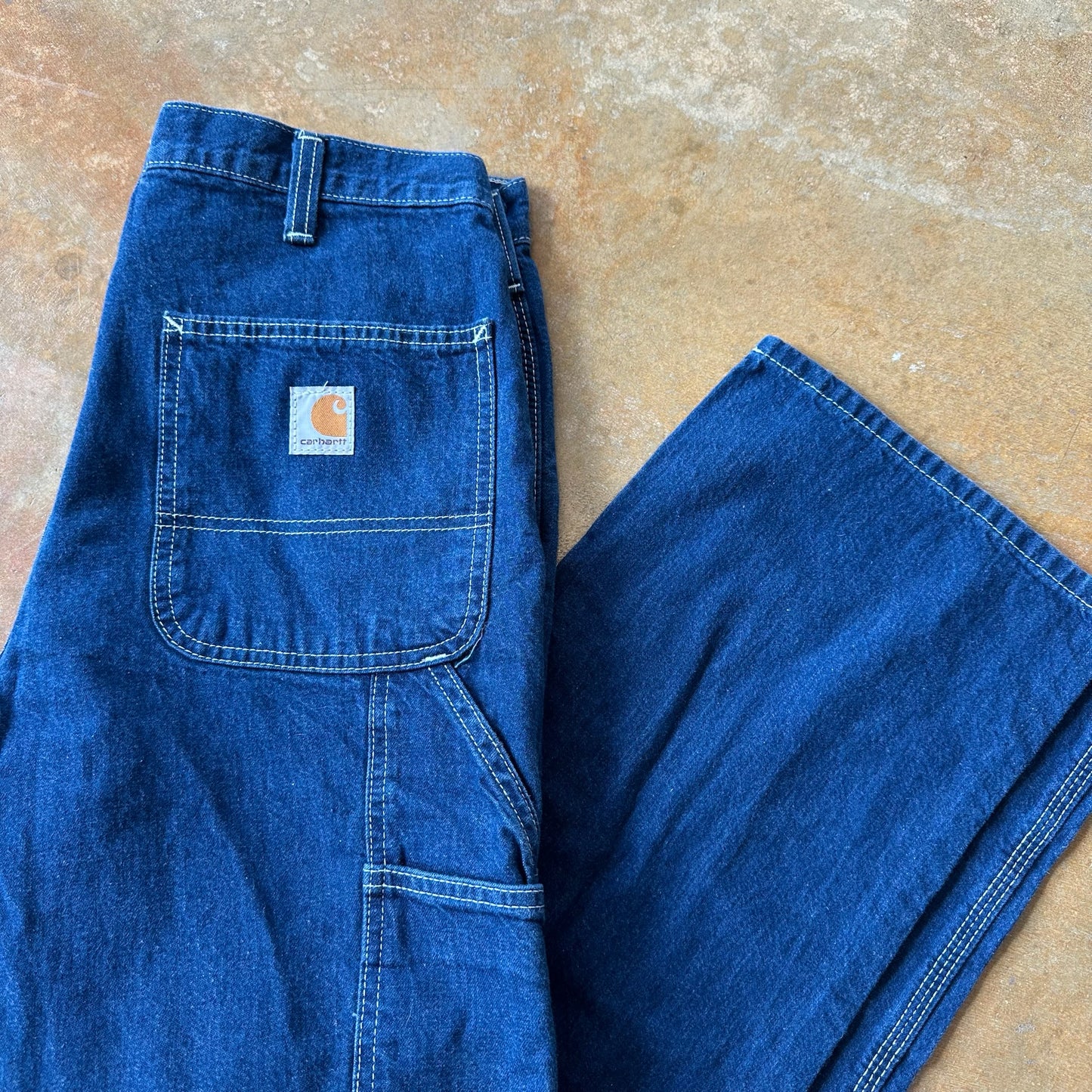 Carhartt Carpenter Workwear Jeans White Stitching 00's - 32