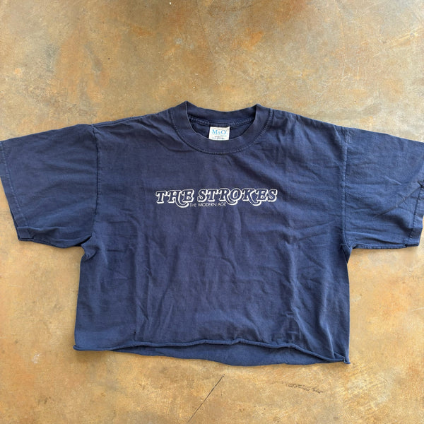 The Strokes Modern Age EP Tour Cropped Band Tee Shirt 90's - L