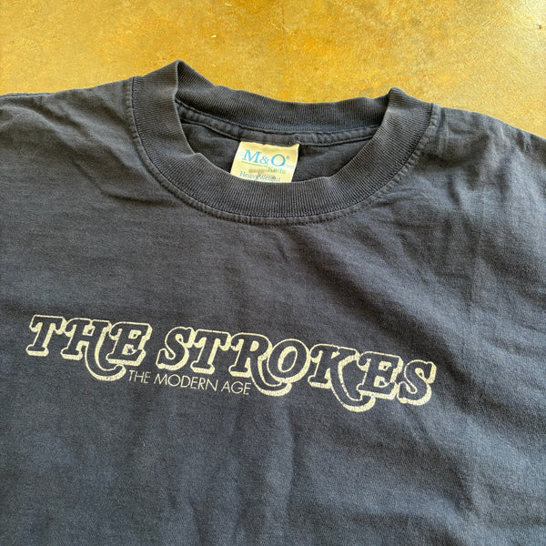 The Strokes Modern Age EP Tour Cropped Band Tee Shirt 90's - L hover