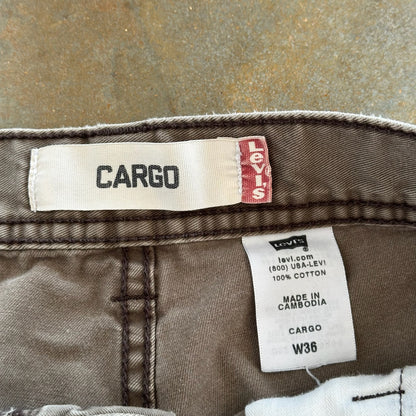 Levi's Cargo Shorts Baggy Skater Workwear 00's - 36