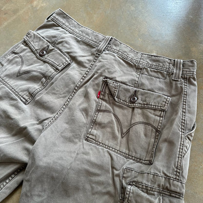 Levi's Cargo Shorts Baggy Skater Workwear 00's - 36