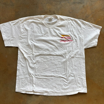 In N' Out Graphic Classic Car Drive In Tee Hanes Beefy Shirt 90's - 2XL