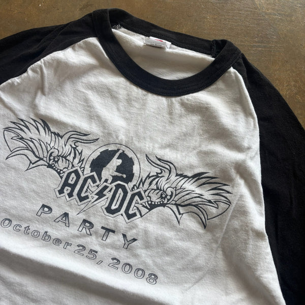 ACDC Party 2008 Raglan Sleeve Tee Shirt Baseball 00's - L hover