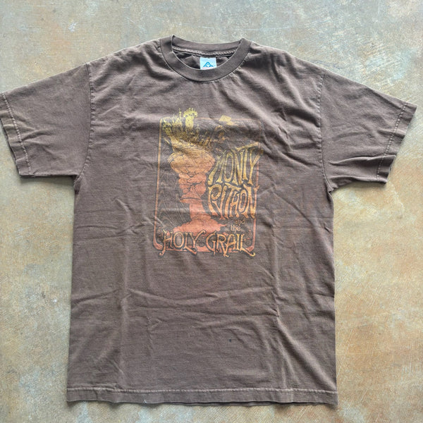 Monty Python And The Holy Grail Faded Graphic T Shirt 90's - L
