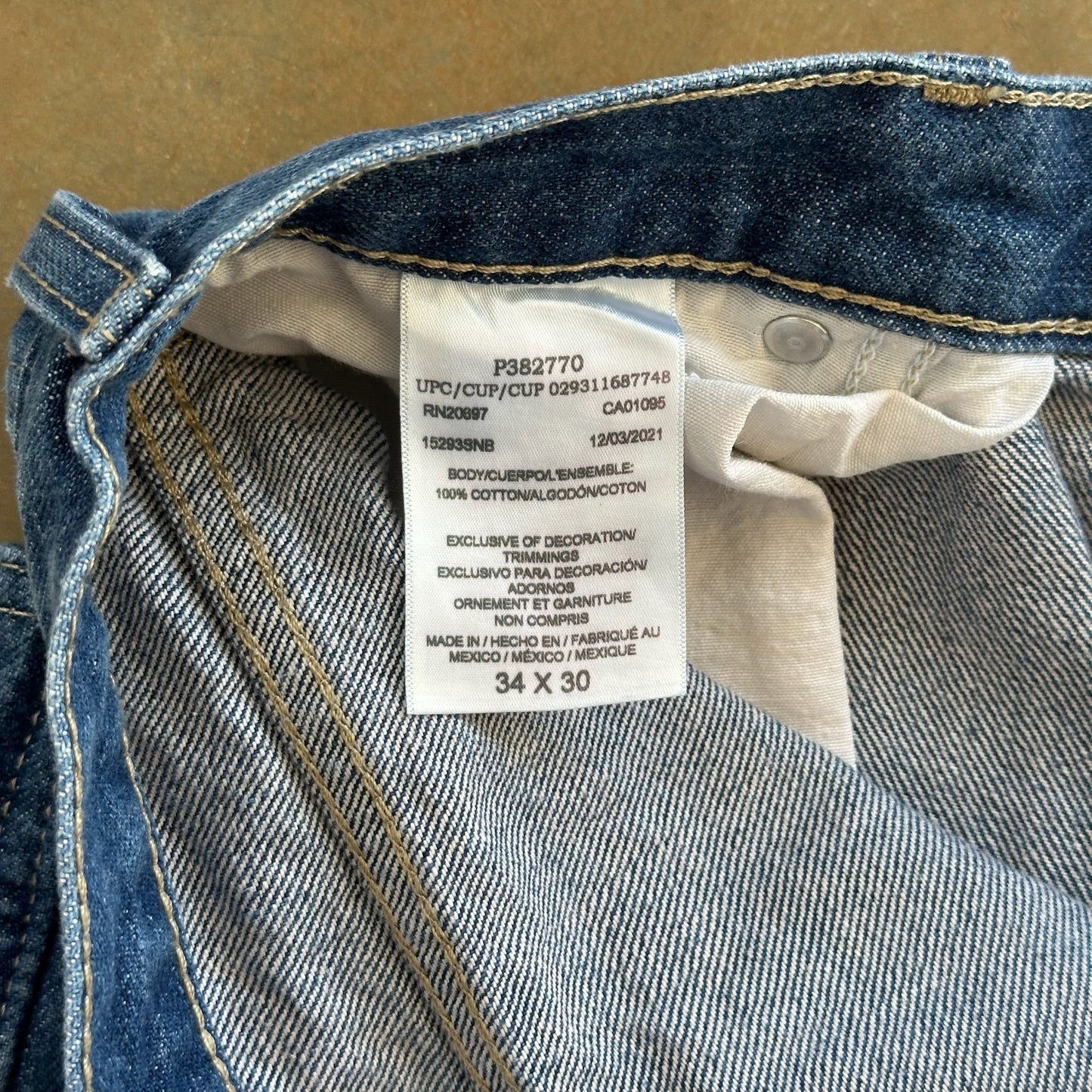 Dickies Double Knee Jeans Workwear Relaxed 90's - 34
