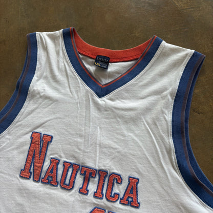 Nautica Sleeveless Embroidered Basketball Jersey #45 90's - 2XL