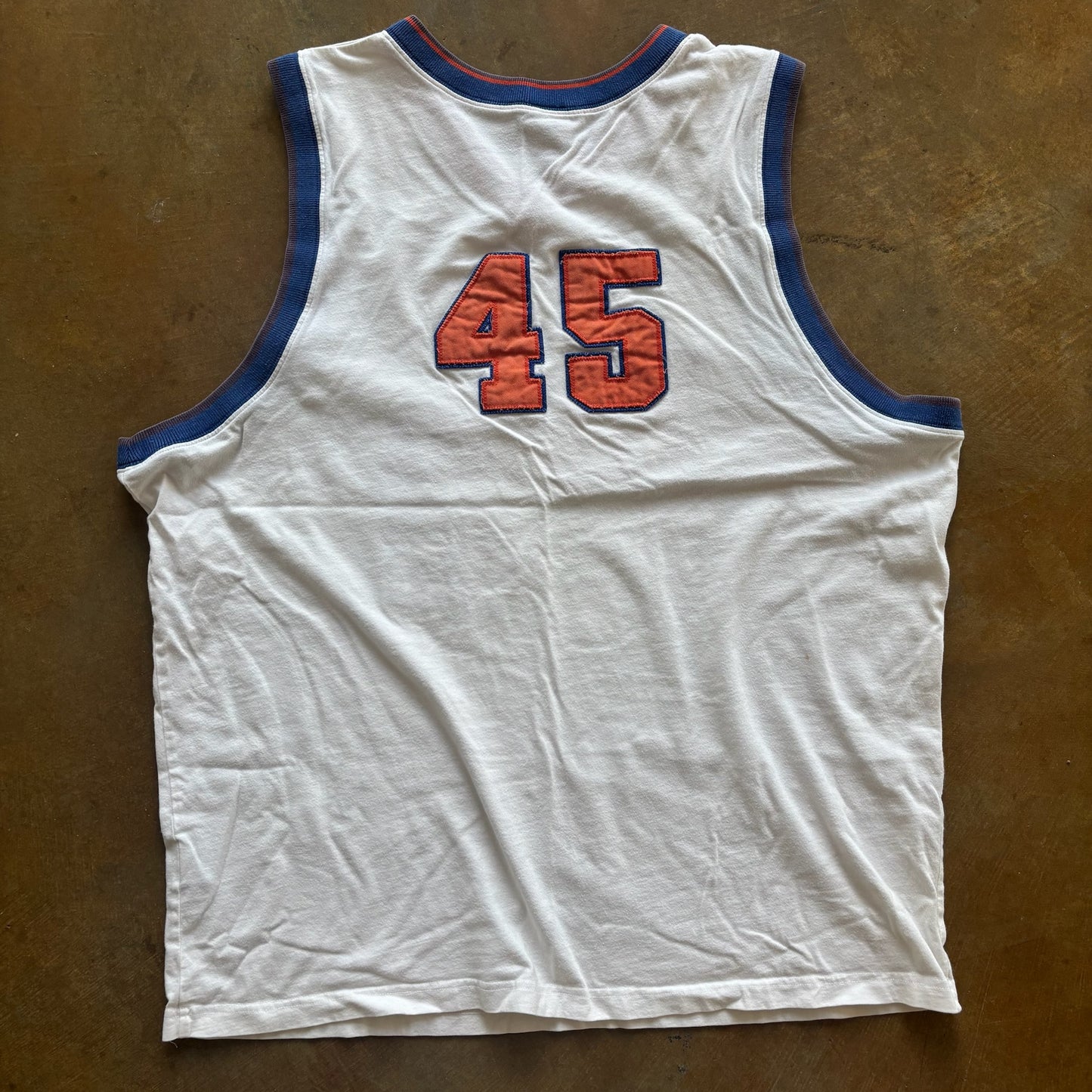 Nautica Sleeveless Embroidered Basketball Jersey #45 90's - 2XL