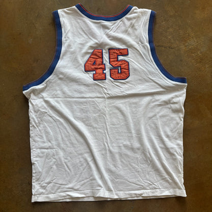 Nautica Sleeveless Embroidered Basketball Jersey #45 90's - 2XL