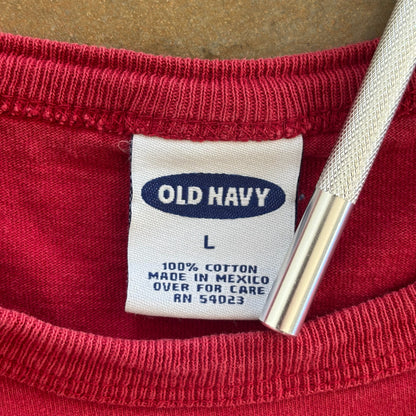 Old Navy Red Graphic T Shirt 90's - L