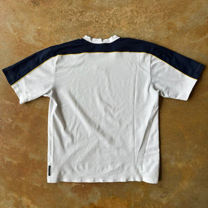 Nike Center Mini Swoosh White Gold T Shirt Basketball 90's - L