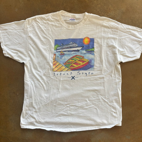 Celebrity Cruises Island Style Graphic Art Style Tee Shirt 90's - 2XL