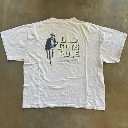 Old Guys Rule John Wayne Double Sided Graphic T Shirt 00's - 2XL