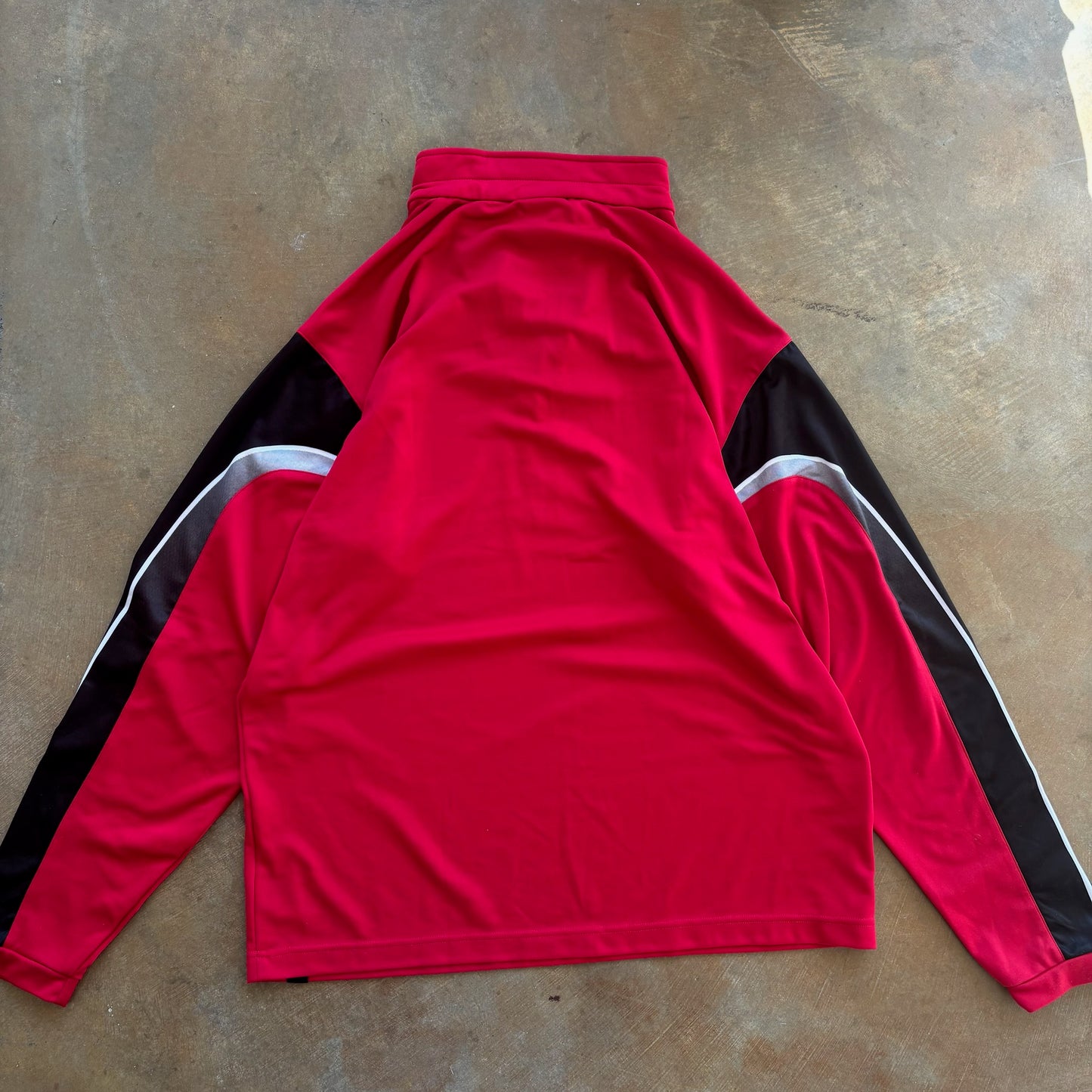 Spyder 1/4 Zip Jacket Pullover Ski Layer Web Graphic 90's - XL