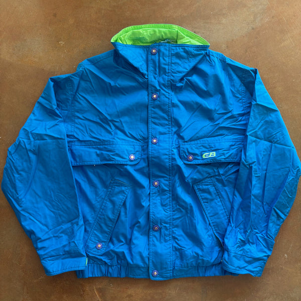 CB Sport 1990 Snap Button Full Zip Jacket Ski Visibility 90's - M