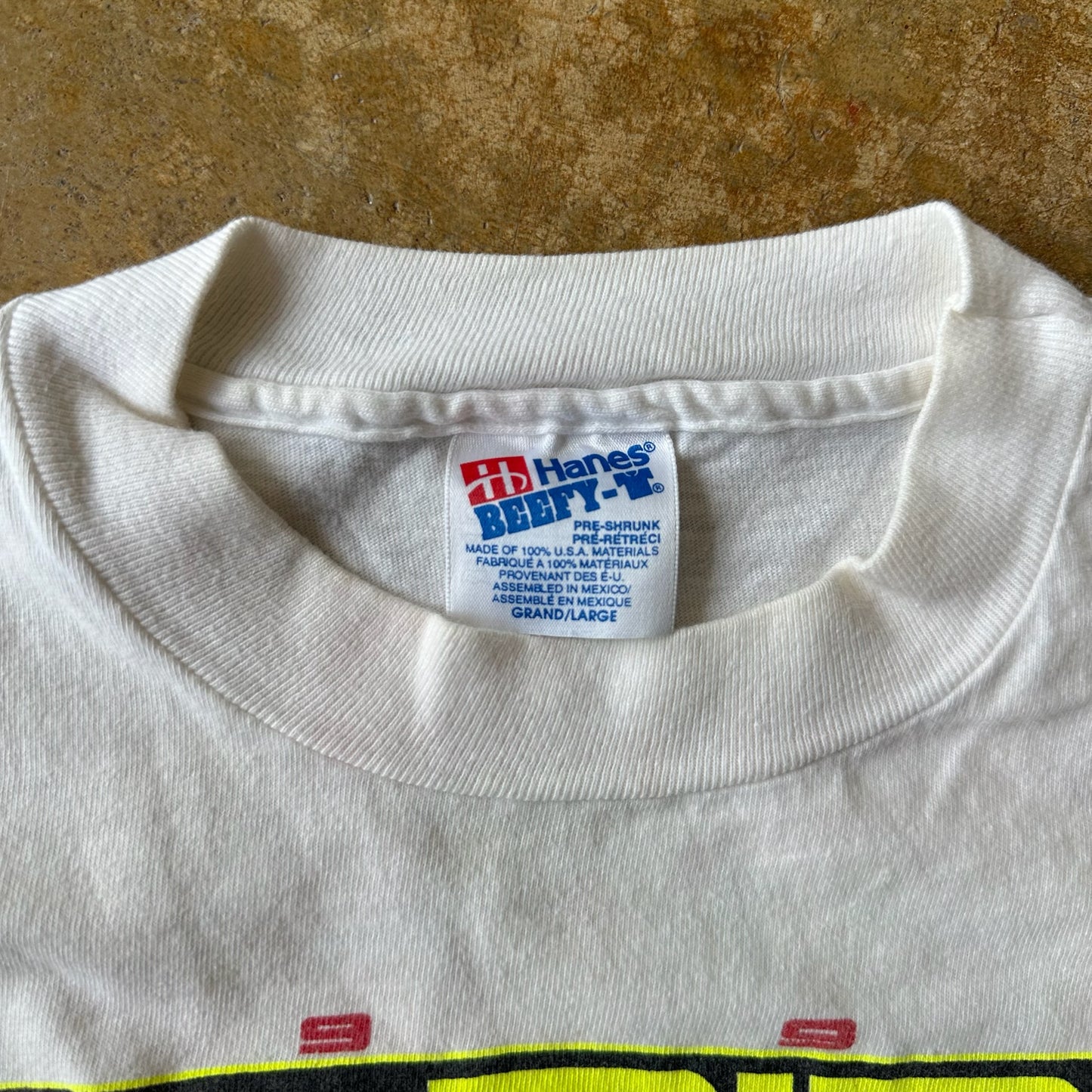 World of Outlaws Racing 1992 Double Sided White Shirt 90's - L