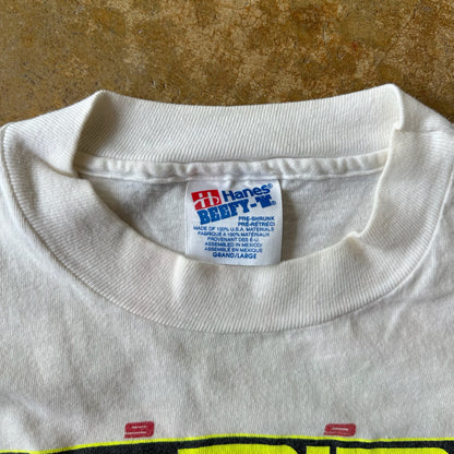 World of Outlaws Racing 1992 Double Sided White Shirt 90's - L
