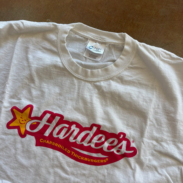 Hardees Restaurant Carls Jr. Graphic Tee Shirt 00's - XL hover