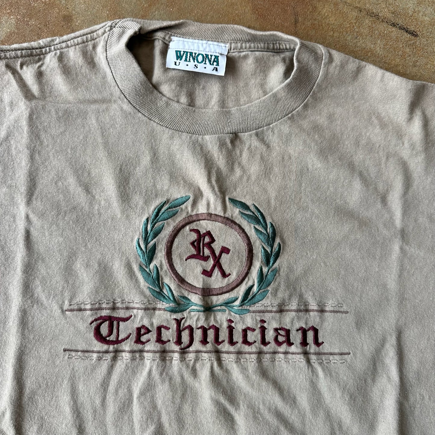 Pharmacy Rx Technician Embroidered Shirt Winona 90's - XL