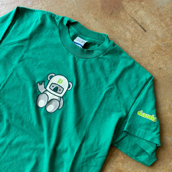 Dawls Skateboard Koala Bear Logo Glow in the Dark Green Shirt 90's - Youth M hover