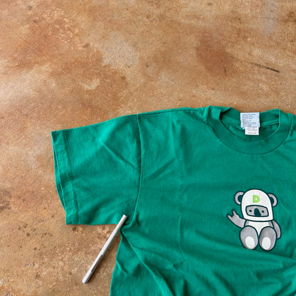 Dawls Skateboard Koala Bear Logo Glow in the Dark Green Shirt 90's - Youth M