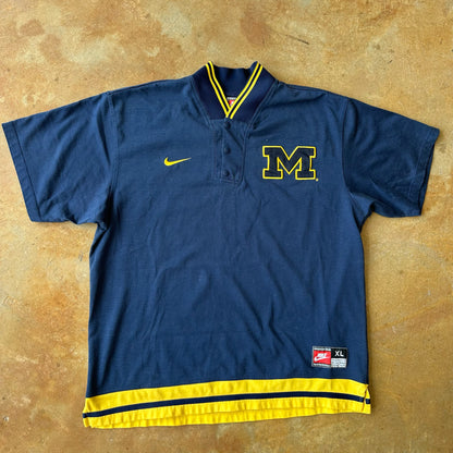 Nike University of Michigan Wolverines Basketball Shooting Jersey 90's - XL