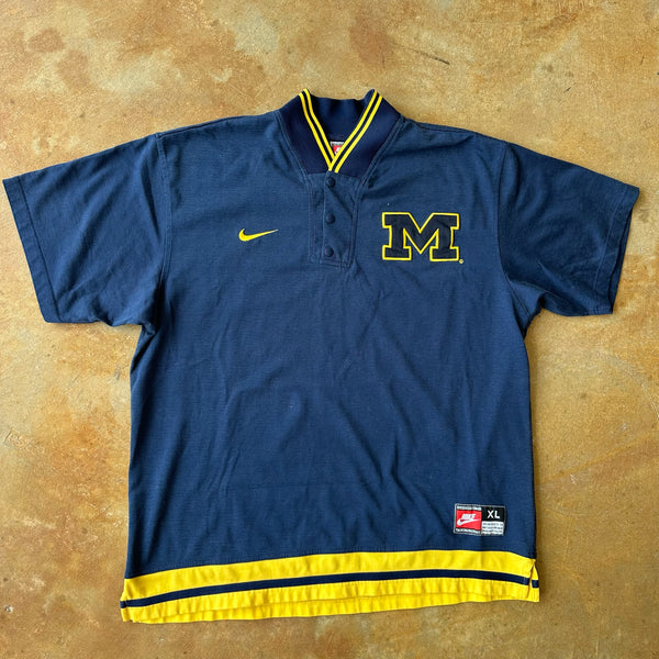 Nike University of Michigan Wolverines Basketball Shooting Jersey 90's - XL