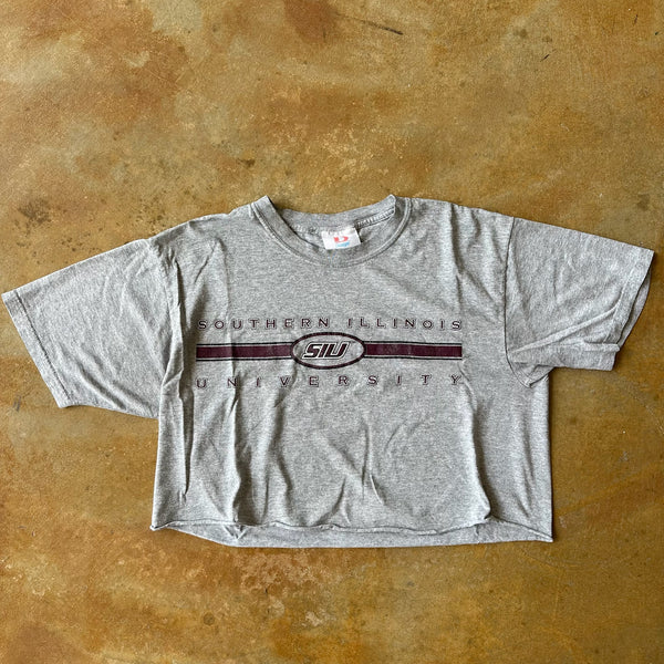 Southern Illinois University SIU Cropped Shirt Dodger 90's - L