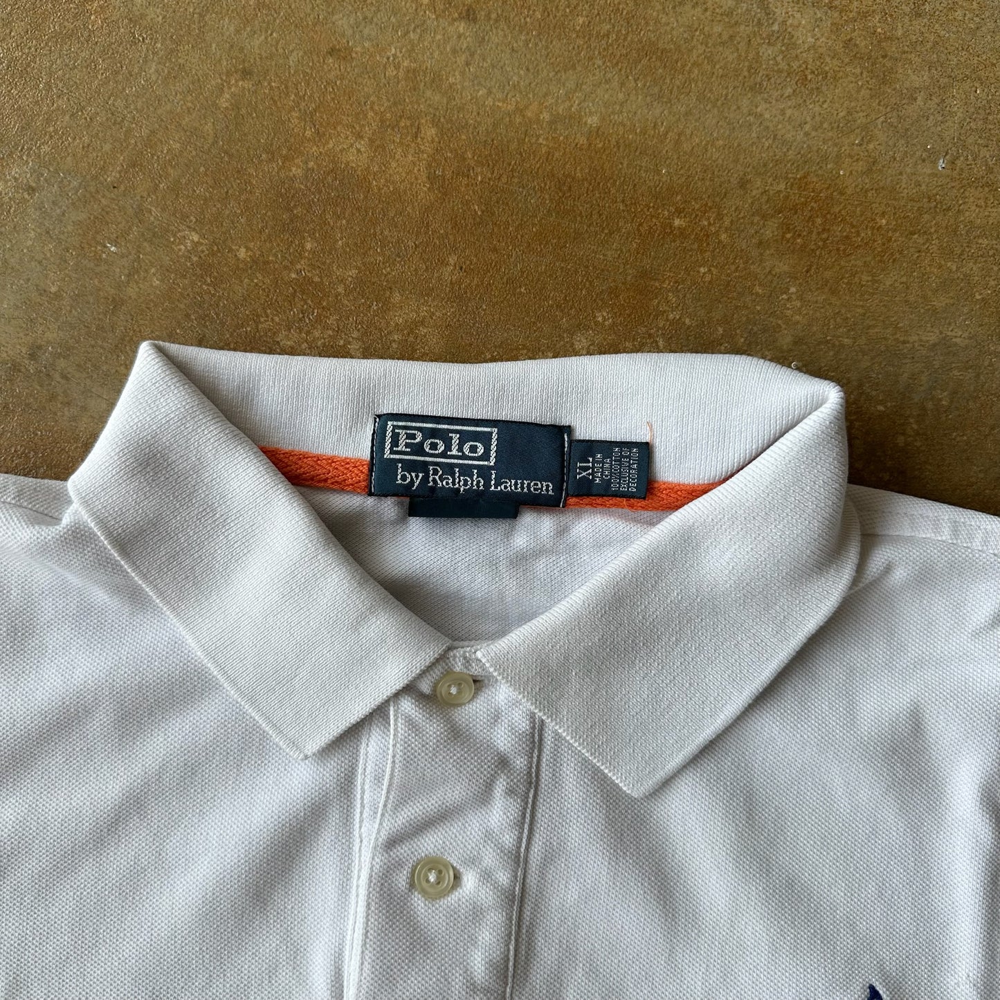 Polo Ralph Lauren USA Spellout Big Pony Polo Rugby Shirt 90's - XL