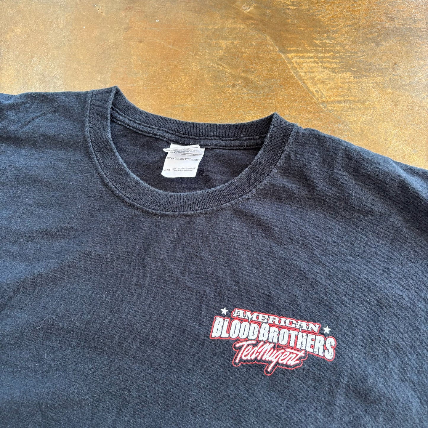 Ted Nugent American Bloodbrothers Eagle Deer Graphic Shirt 00's - 3XL