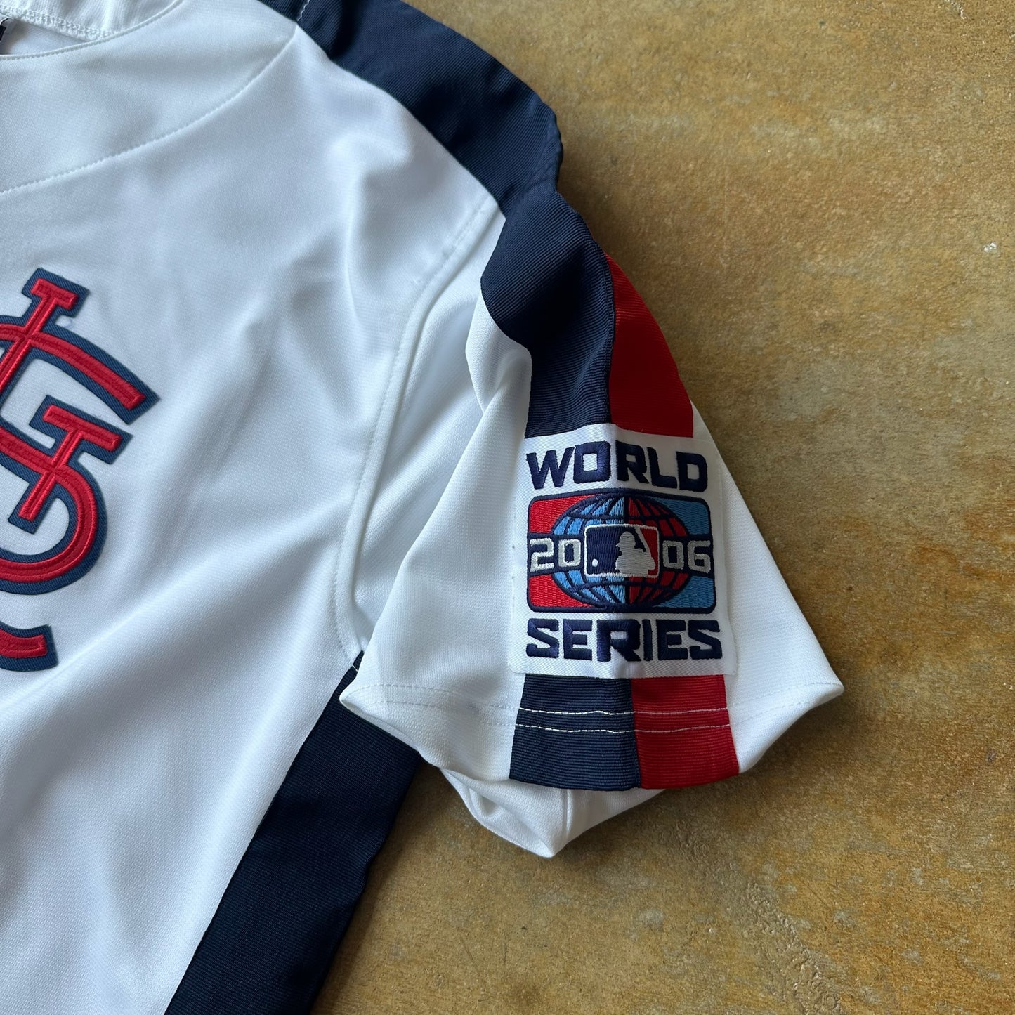St. Louis Cardinals True Fan 2006 World Series Patch Jersey 00's - L