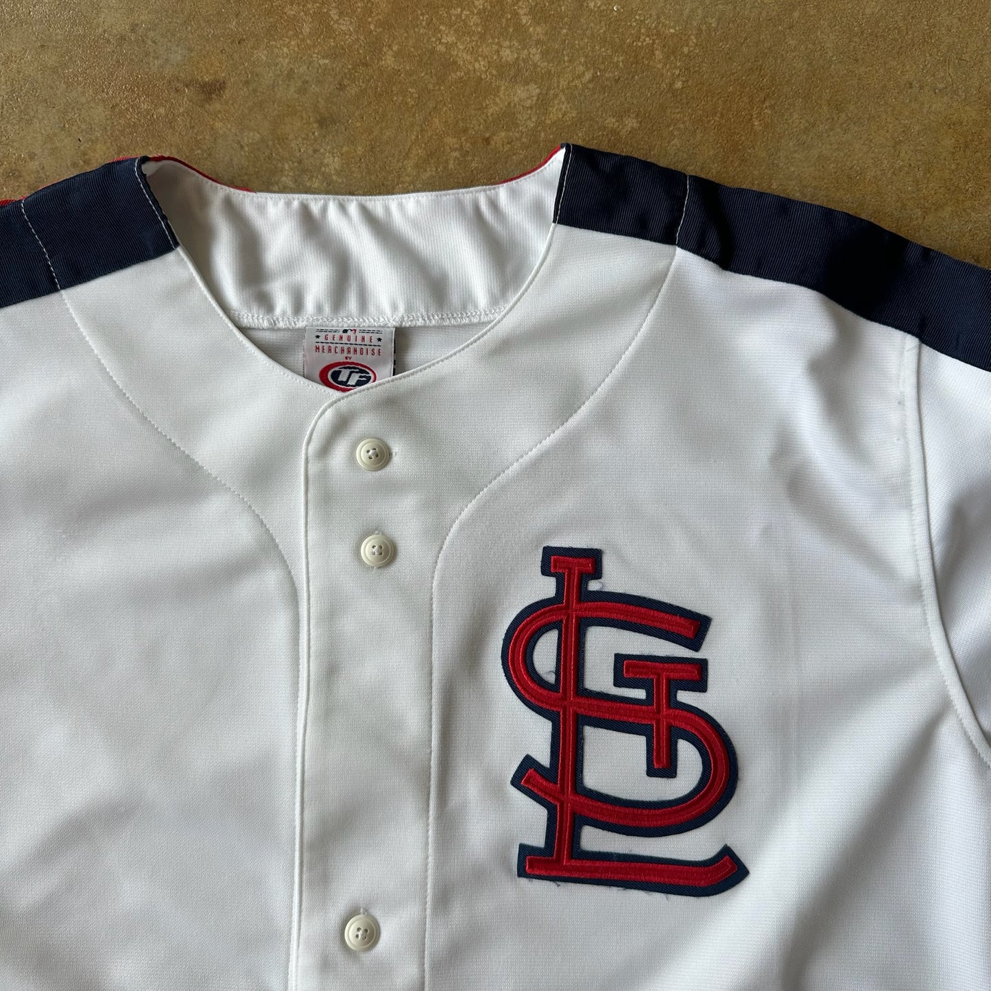 St. Louis Cardinals True Fan 2006 World Series Patch Jersey 00's - L
