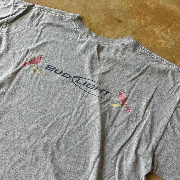 St. Louis Cardinals Bud Light Graphic Gray Shirt 00's - XL hover