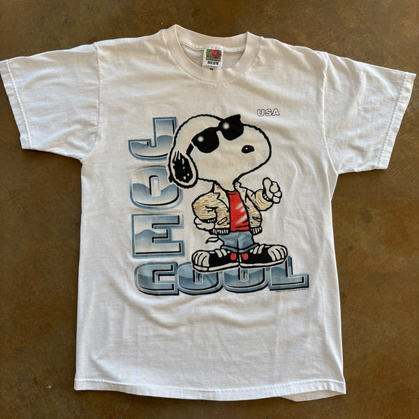 Peanuts Snoopy Joe Cool Graphic Shirt Promo 90's - S