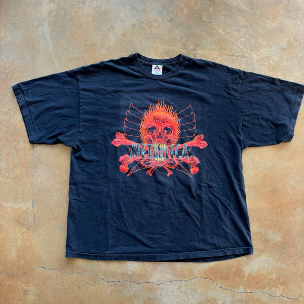 RARE Metallica Rebel Pushead Concert Tour Yin Yang Graphic Band Tee Shirt 90's - 3XL