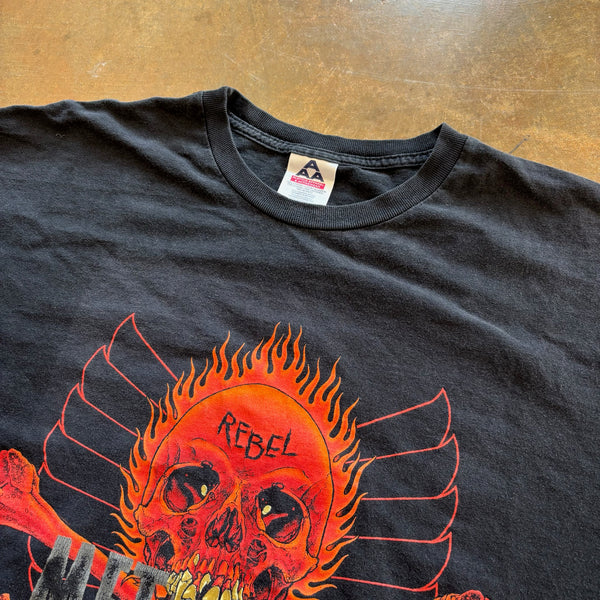 RARE Metallica Rebel Pushead Concert Tour Yin Yang Graphic Band Tee Shirt 90's - 3XL hover