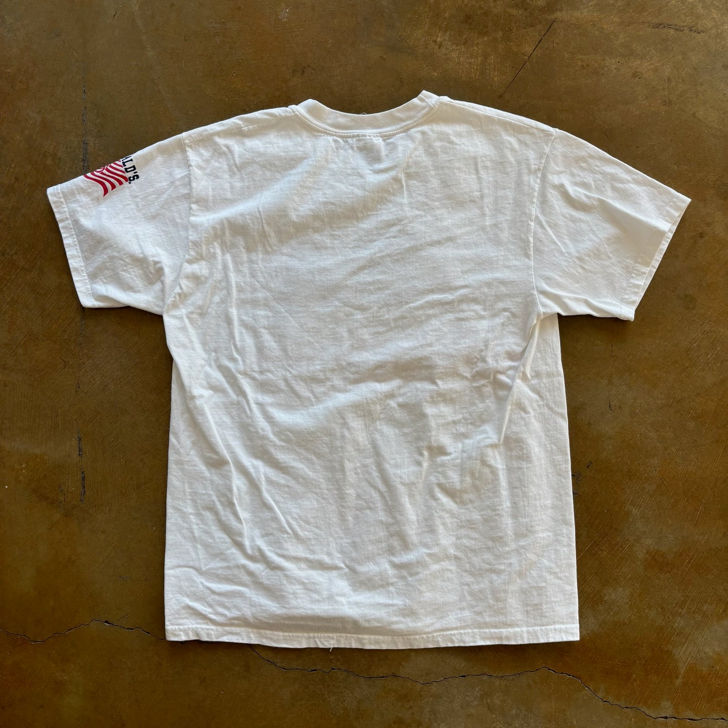 McDonalds USA Graphic T Shirt Big Spellout 90's - M