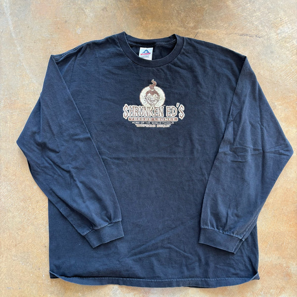 Shrunken Ed's Voodoo Lounge Dive Bar Graphic Long Sleeve Shirt 90's - 2XL