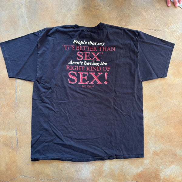Big Dogs Funny Inappropriate Humor Graphic Shirt 00's - 2XL