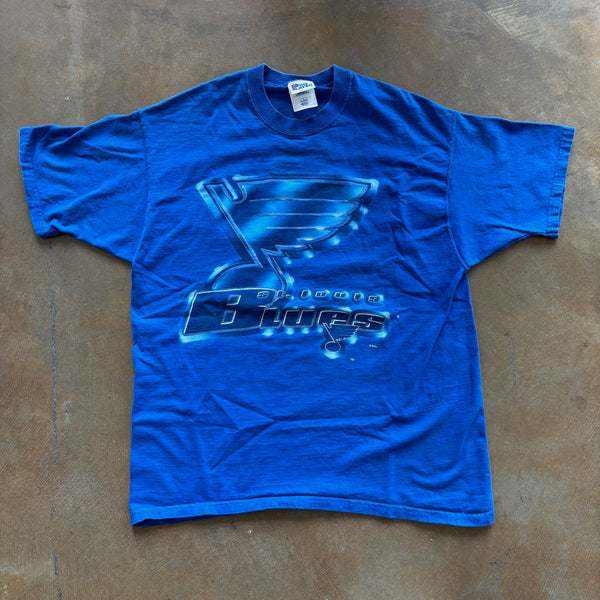 St. Louis Blues Pro Player Graphic T Shirt 90's - L
