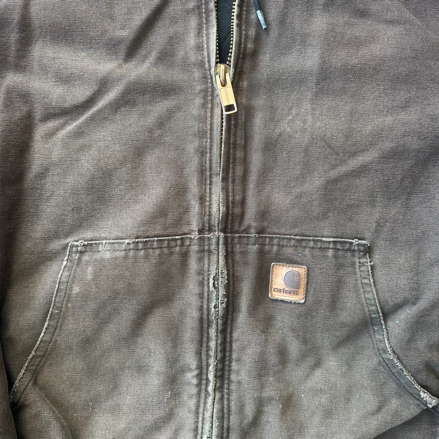 Carhartt Distressed Dark Brown Chore Jacket J130 DKB 00's - XL