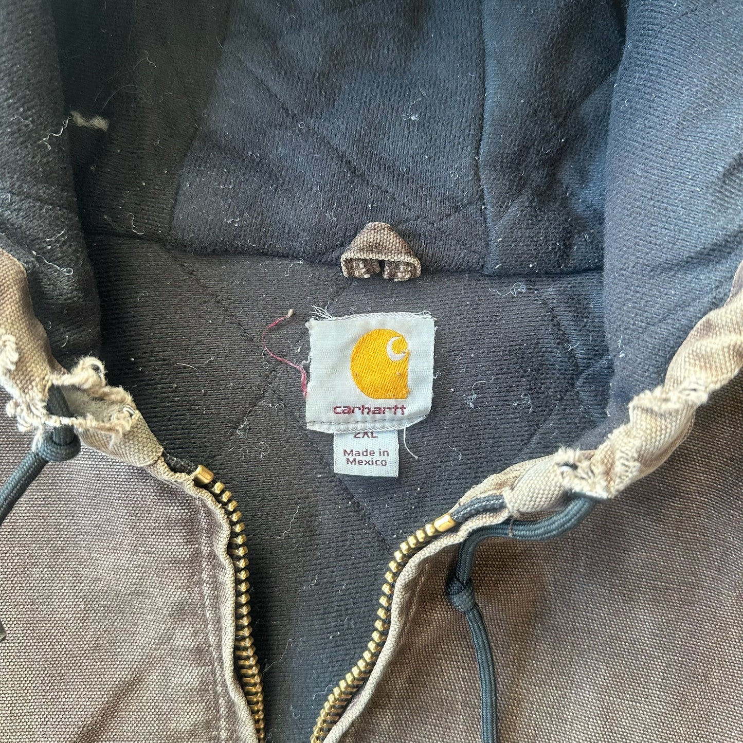 Carhartt Distressed Dark Brown Chore Jacket J130 DKB 00's - XL