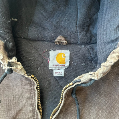 Carhartt Distressed Dark Brown Chore Jacket J130 DKB 00's - XL
