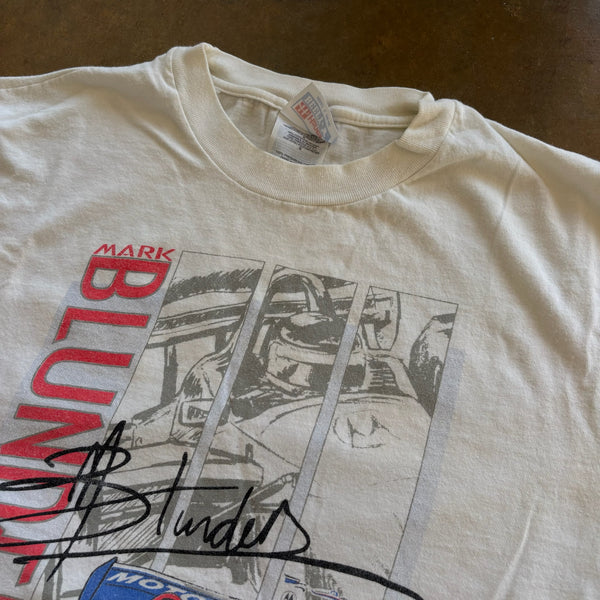 Mark Blundell F1 Racing Graphic Double Sided Shirt Motorola 300 90's - M hover