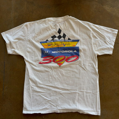 Mark Blundell F1 Racing Graphic Double Sided Shirt Motorola 300 90's - M
