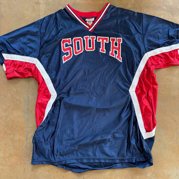 Rawlings Mens Cheerleader Jersey South Shiny Silky 80's - XL