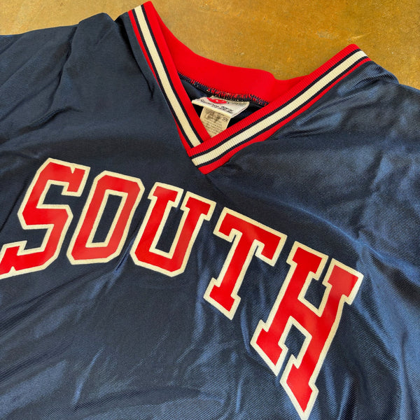 Rawlings Mens Cheerleader Jersey South Shiny Silky 80's - XL hover