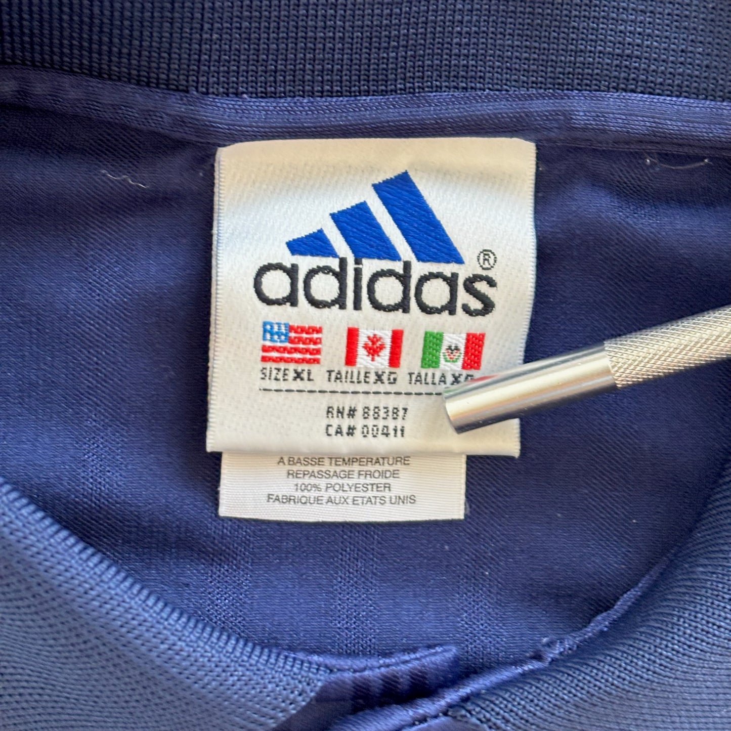 Adidas Helias High School Retro Collared Center Logo Jersey 90's - XL