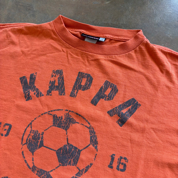 Kappa Soccer Faded Retro Graphic Long Sleeve Shirt 90's - L hover