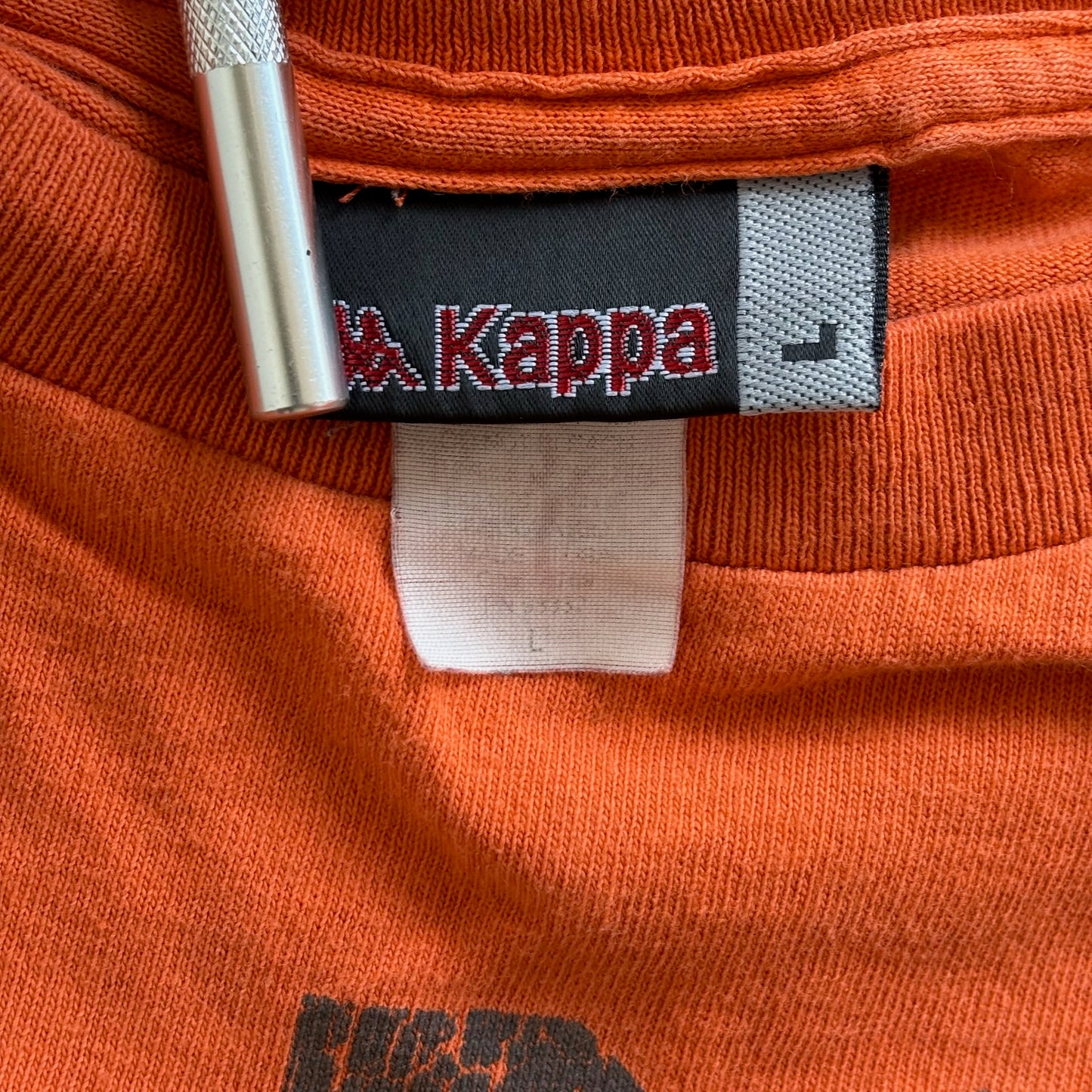 Kappa Soccer Faded Retro Graphic Long Sleeve Shirt 90's - L