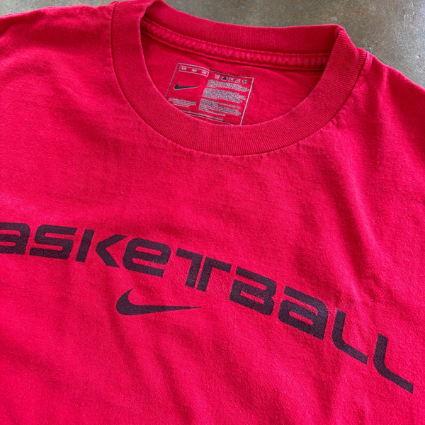 Nike Basketball Spellout Center Swoosh T Shirt 00's - XL hover